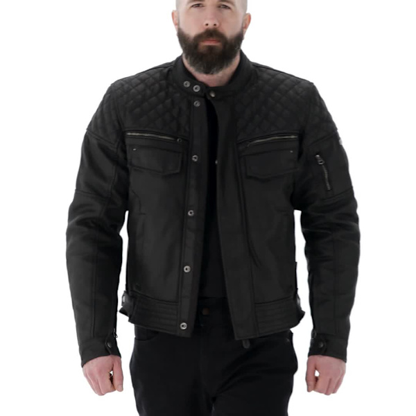 Oxford Hardy 2.0 Wax Cotton Jacket - Black - FREE UK DELIVERY